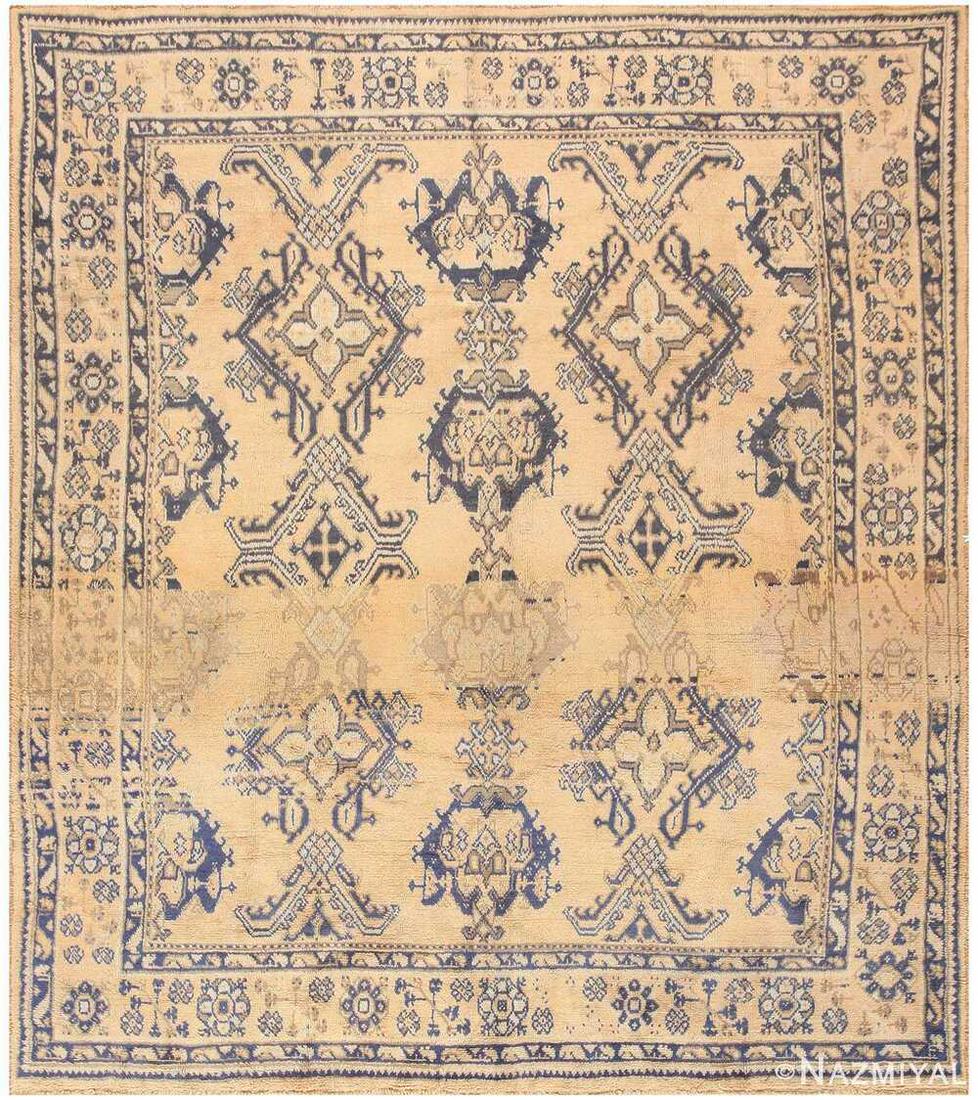 ANTIQUE TURKISH OUSHAK CARPET. (1 of 8)