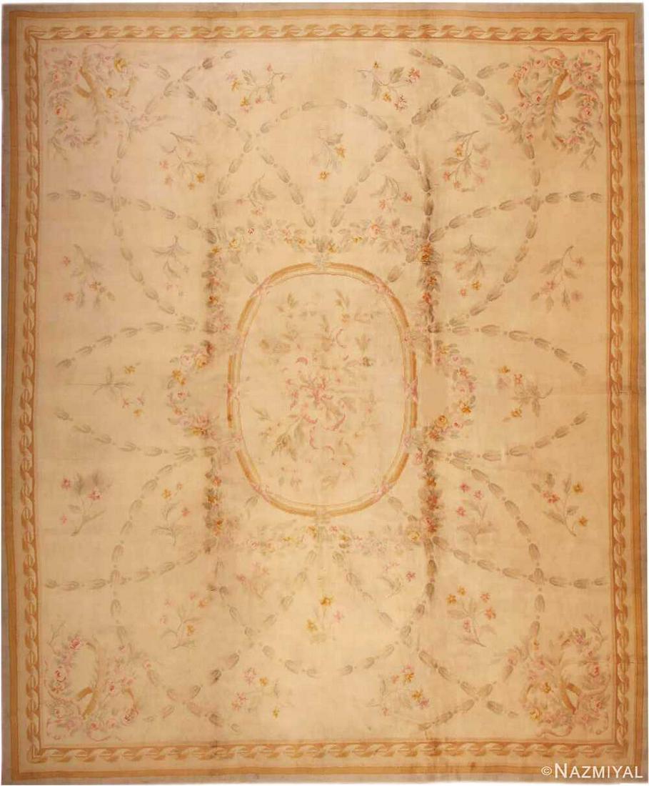 ANTIQUE FRENCH SAVONNERIE CARPET. (1 of 9)