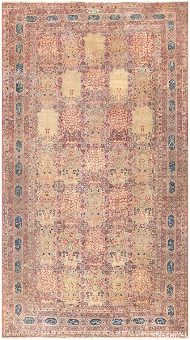 ANTIQUE PERSIAN KERMAN CARPET (1 of 20)