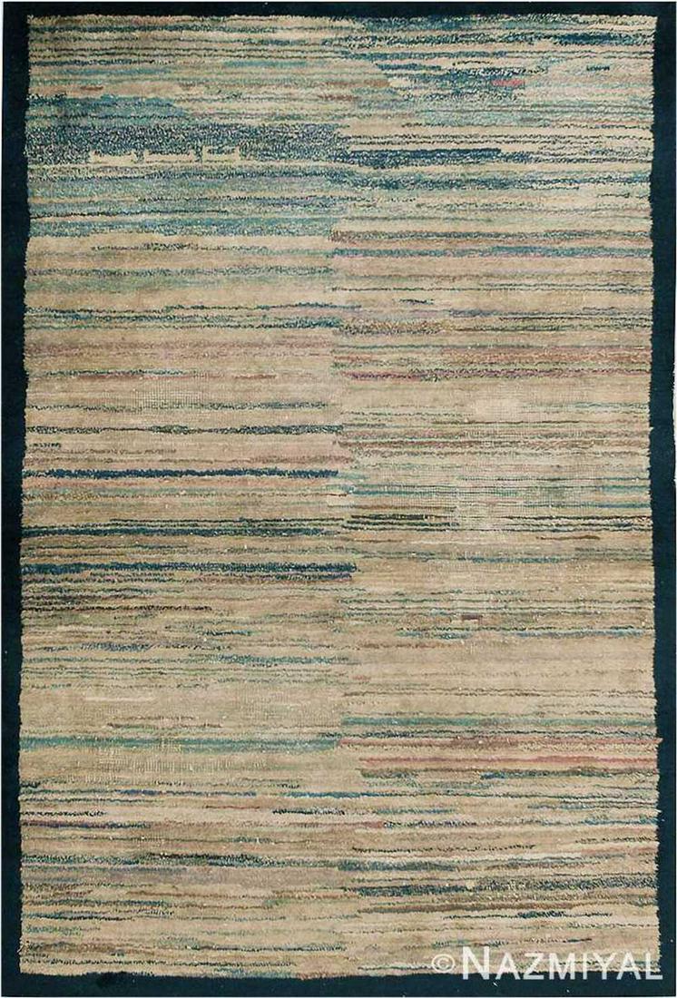 ABSTRACT ANTIQUE MONGOLIAN RUG. 5 ft 7 in x 3 ft 9 in: ABSTRACT ANTIQUE MONGOLIAN RUG. Circa date: Early 20th Century. 5 ft 7 in x 3 ft 9 in (1.7 m x 1.14 m). This antique and vintage rug auction consists of a collection of: Persian rugs, Moroccan rugs, S