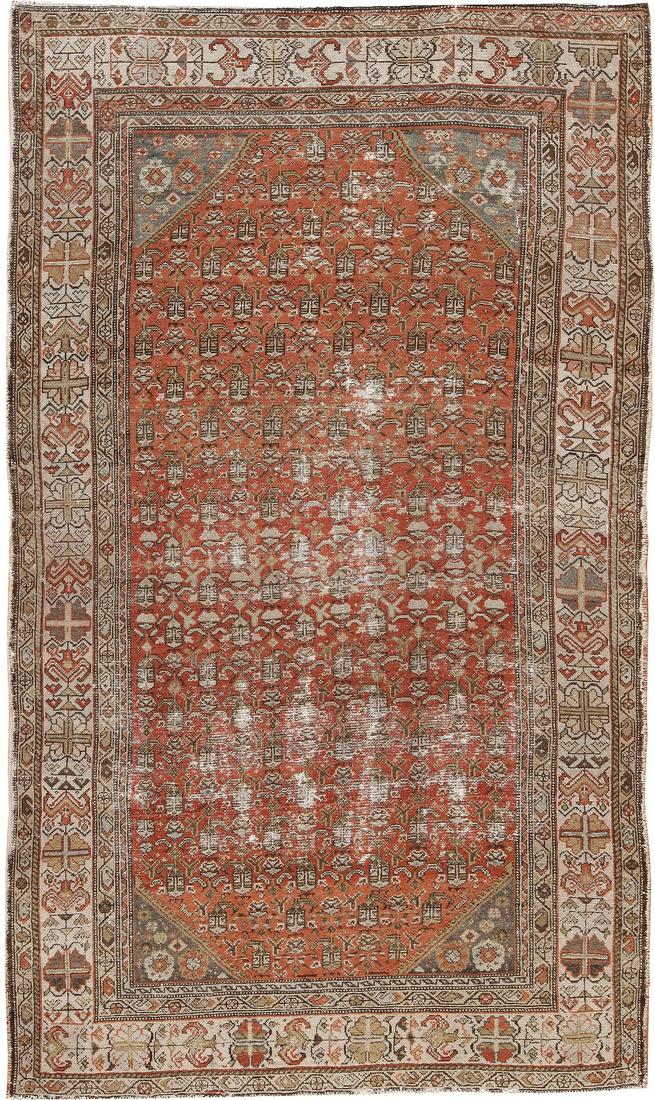 VINTAGE PERSIAN MALAYER RUG. 9 ft 9 in x 5 ft 4 in (1 of 9)