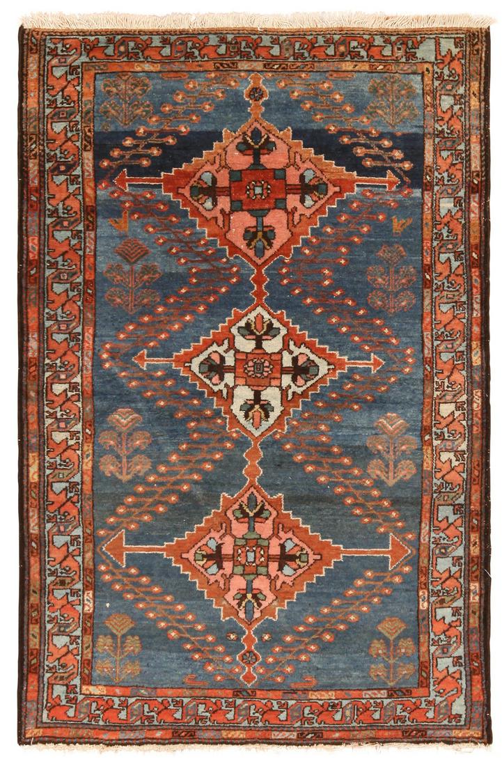 ANTIQUE PERSIAN MALAYER RUG - No reserve. 5 ft 3 in x 3 (1 of 9)