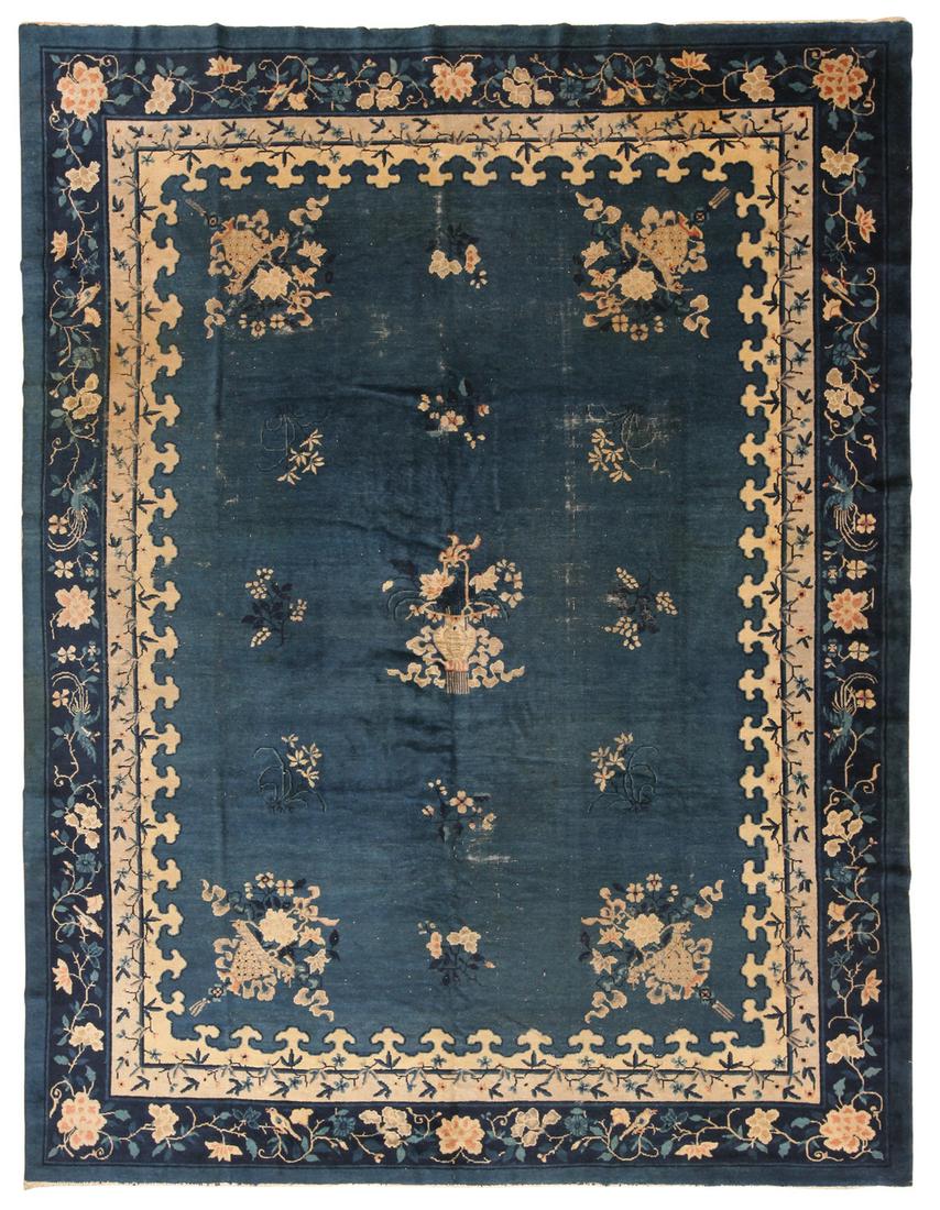 ANTIQUE CHINESE CARPET - No reserve. (1 of 7)