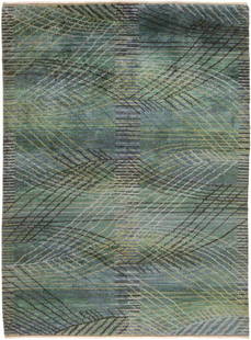 VINTAGE SCANDINAVIAN MARTA MAAS RUG. 10 ft 1 in x 7 ft: Property of Nazmiyal Collection VINTAGE SCANDINAVIAN MARTA MAAS RUG. 10 ft 1 in x 7 ft 5 in (3.07 m x 2.26 m). Beautiful Vintage Scandinavian by Barbro Nilsson for Marta Maas Rug, Country Of Origin