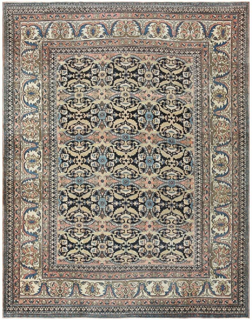 ANTIQUE PERSIAN KHORASSAN RUG - No reserve. 12 ft 9 in (1 of 10)