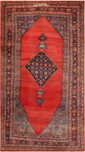 Large Antique Persian Bidjar Rug 18 ft 9 in x 10 ft 9 in (5.71 m x 3.27 m): Fine Antique Persian Bidjar Rug, Country of Origin: Persia, Circa date: 1900 Click Here To View This Rug In Your Room Description The rug is a gallery size antique Persian Bidjar rug. An amazing