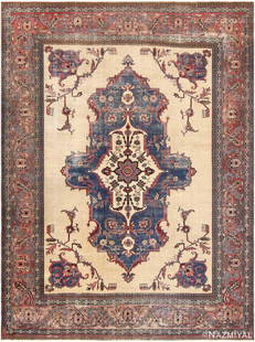 Antique Shabby Chic Persian Khorassan Rug 13 ft 6 in x 10 ft (4.11 m x 3.05 m): Antique Persian Khorassan Carpet, Persia, Late Nineteenth Century Click Here To View This Rug In Your Room Description Beautifully composed and meticulously woven, this appealing example of the