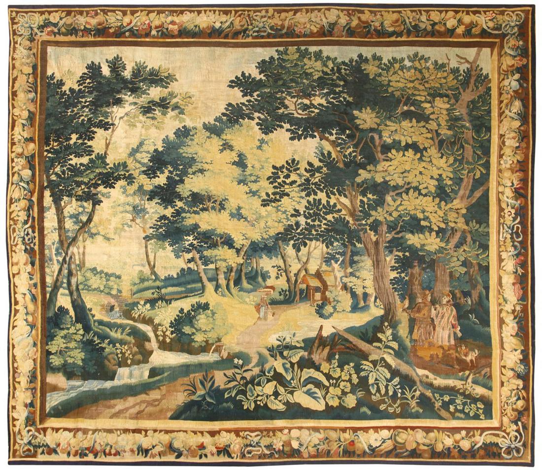 17th Century Antique Flemish Tapestry - No Reserve 12 ft 8 in x 11 ft 3 in (3.86 m x 3.43 m) (1 of 7)