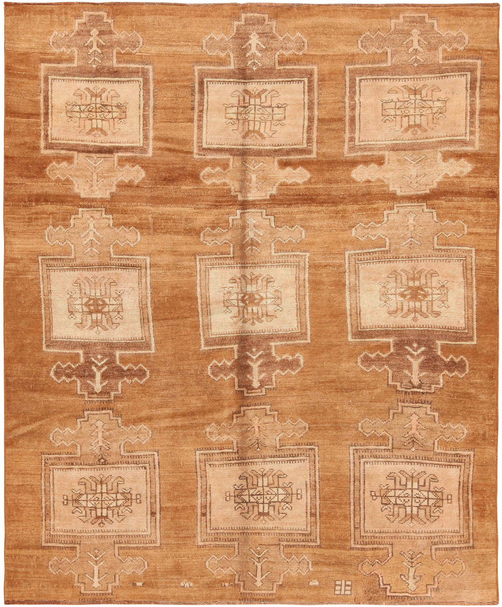 Vintage Turkish Kars Rug 7 ft 8 in x 6 ft 4 in (2.33 m x 1.93 m) (1 of 8)