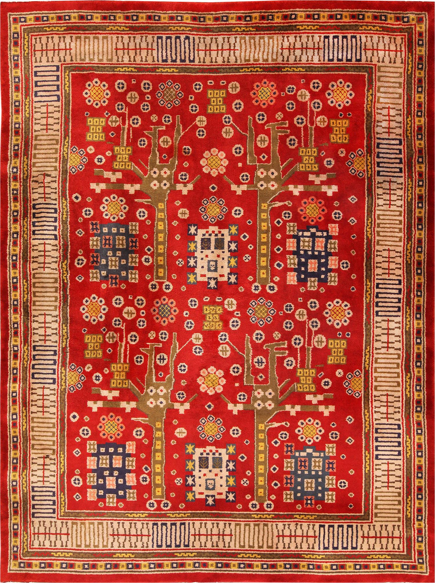 Vintage Pile Scandinavian Rug 13 ft 8 in x 10 ft 3 in (4.17 m x 3.12 m) (1 of 9)