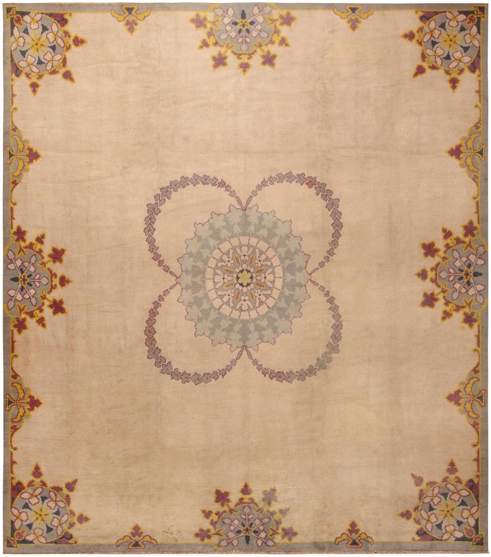 Antique European Continental Rug 13 ft 6 in x 12 ft 3 in (4.11 m x 3.73 m) (1 of 8)