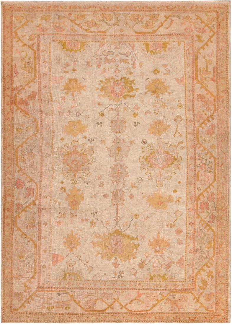Antique Turkish Oushak Rug 9 ft 9 in x 7 ft (2.97 m x 2.13 m) (1 of 1)