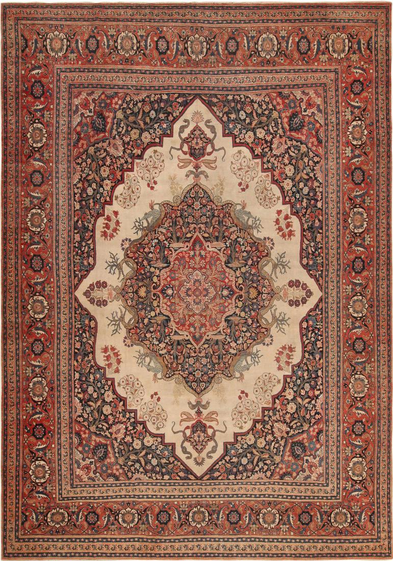 Antique Persian Tabriz Rug 16 ft 8 in x 11 ft 10 in (5.08 m x 3.6 m) (1 of 5)