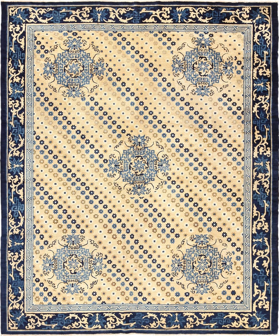 Antique Oriental Chinese Rug 9 ft 5 in x 8 ft (2.87 m x 2.44 m) (1 of 11)