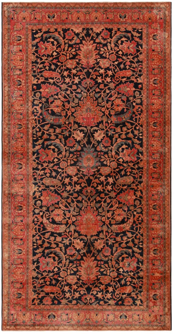 No Reserve - Antique Indian Rug 17 ft 6 in x 9 ft (5.36 m x 2.74 m) (1 of 8)
