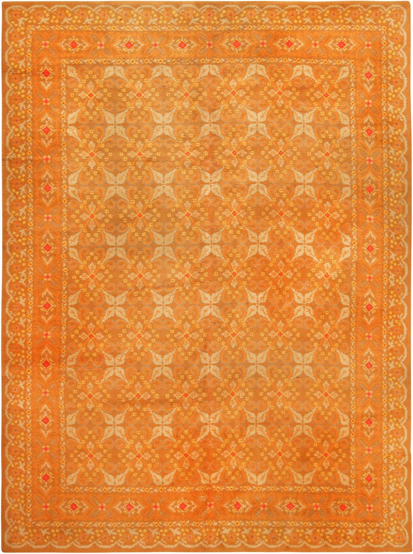 Antique Spanish Rust Color Area Rug 11 ft 6 in x 8 ft 7 in (3.51 m x 2.62 m) (1 of 7)