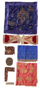 A Group of Nine Ottoman Textiles: A Group of Nine Ottoman Textiles Late 19th Century 38 in. x 15 in., the largest