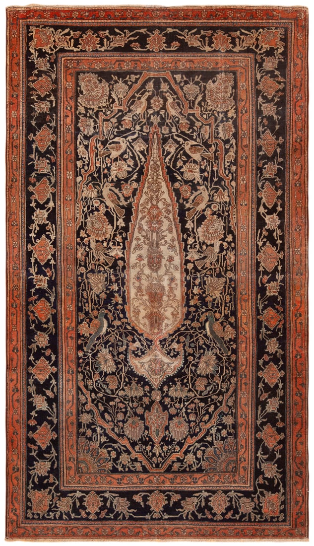 Antique Persian Mohtashem Kashan Rug 8 ft 6 in x 4 ft 10 in (2.59 m x 1.47 m) (1 of 10)