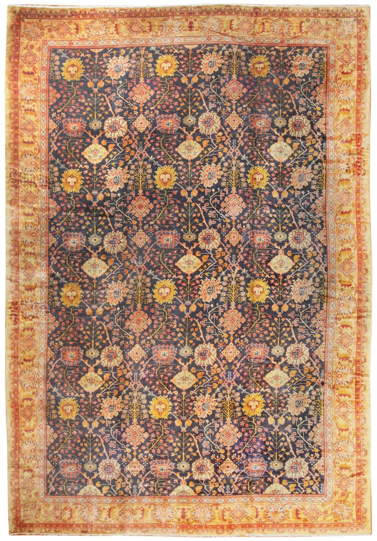 Antique Irish Arts and Crafts Rug 20 ft 6 in x 14 ft (6.25 m x 4.27 m) (1 of 9)