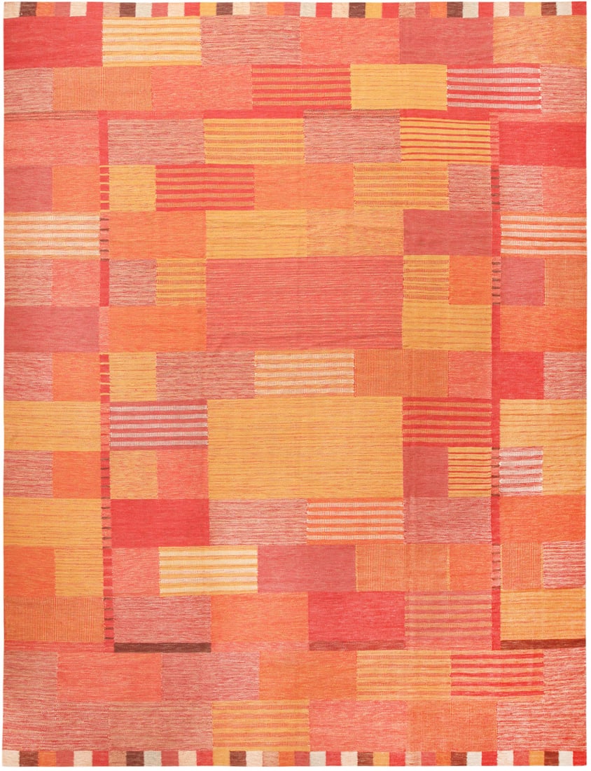 Large Scandinavian Design Kilim 15 ft 2 in x 11 ft 9 in (4.62 m x 3.58 m) (1 of 7)