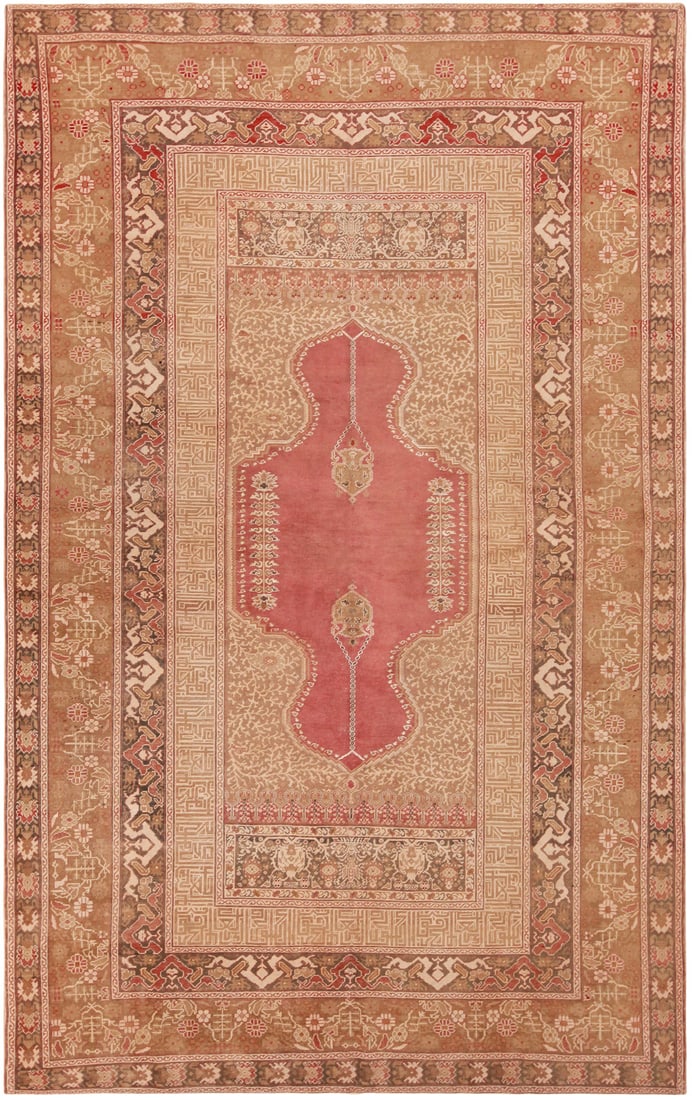 Vintage Turkish Kayseri Rug 9 ft 6 in x 6 ft 2 in (2.9 m x 1.88 m) (1 of 7)