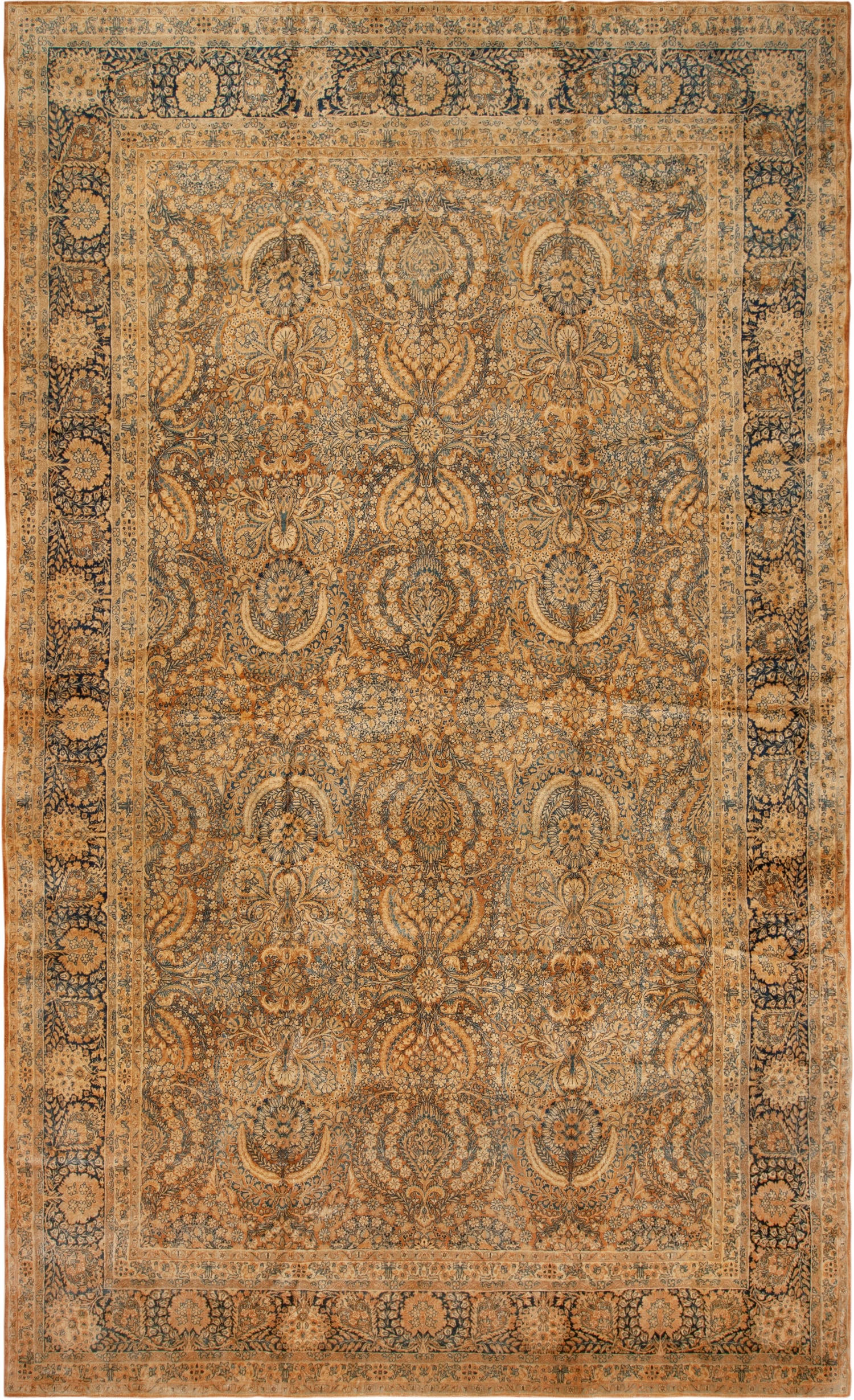 No Reserve - Large Antique Persian Kerman Rug 17 ft 4 in x 10 ft 9 in (5.28 m x 3.27 m) (1 of 13)