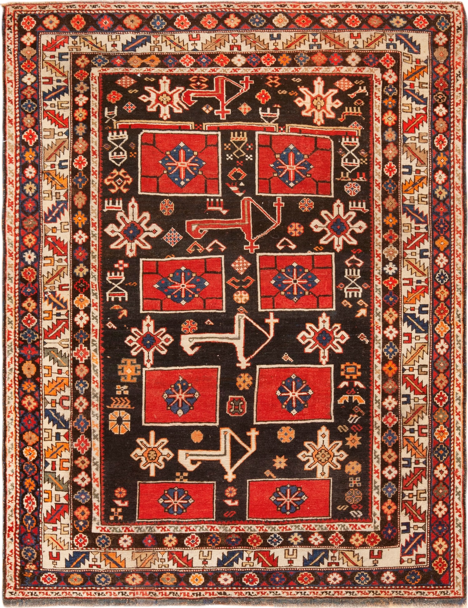 Antique Caucasian Karakashli Rug 5 ft 2 in x 3 ft 11 in (1.57 m x 1.19 m) (1 of 10)