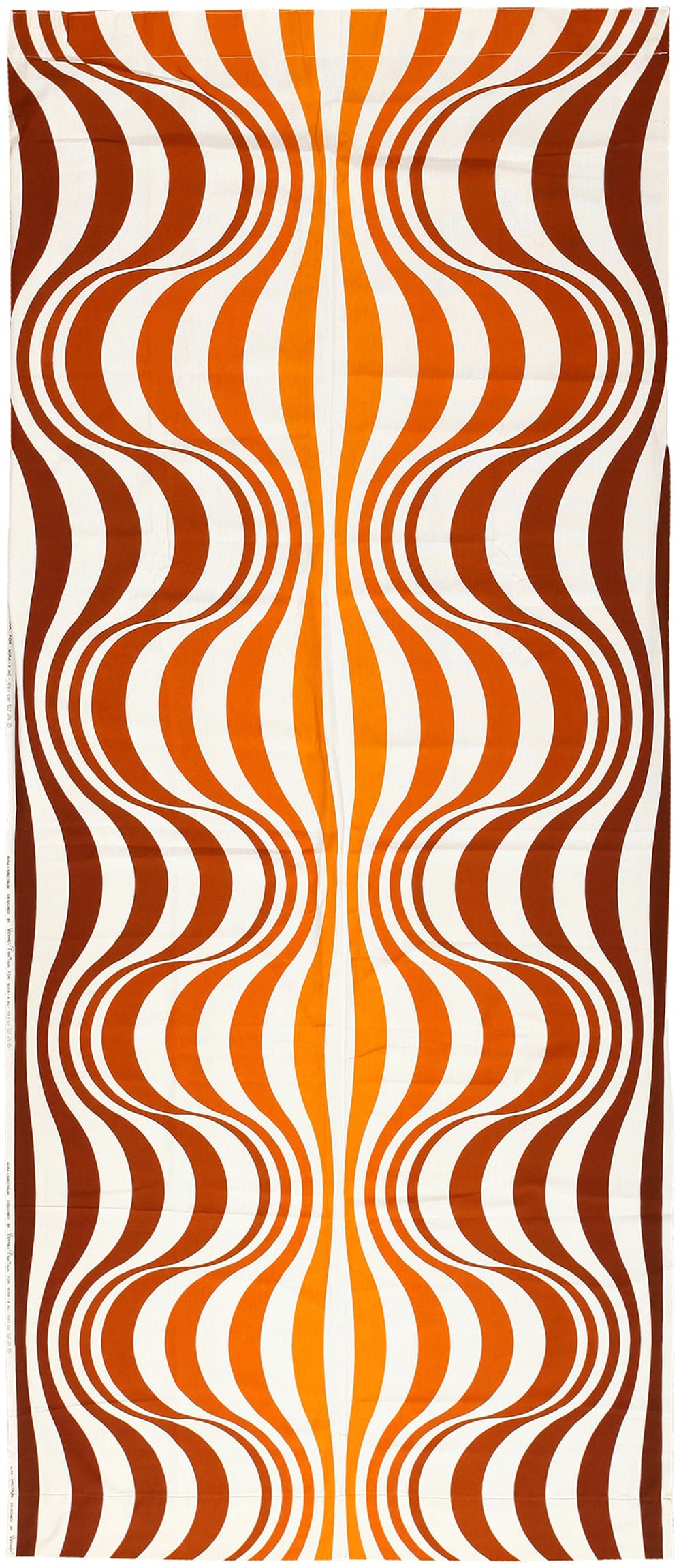 Vintage Scandinavian Verner Panton “Mira Spectrum” Textile 8 ft 8 in x 4 ft 1 in (2.64 m x (1 of 6)