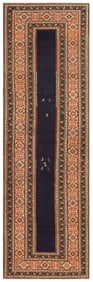 No Reserve - Tribal Antique Caucasian Talish Rug 12 ft 8 in x 3 ft 10 in (3.86 m x 1.17 m)