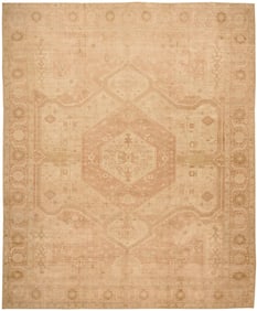 No Reserve - Large Antique Indian Amritsar Rug 16 ft 7 in x 13 ft 6 in (5.05 m x 4.11 m)