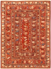 No Reserve - Tribal Antique Turkish Milas Rug 5 ft 9 in x 4 ft 2 in (1.75 m x 1.27 m)
