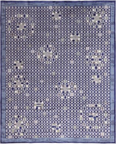 Silk And Wool Modern Swedish Style Rug 12 ft x 9 ft 1 in (3.65 m x 2.76 m)