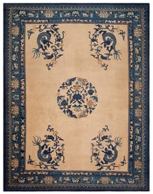 Antique Peking Chinese Dragon Rug 11 ft 7 in x 9 ft (3.53 m x 2.74 m)