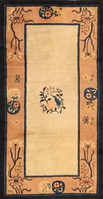 No Reserve - Antique Oriental Chinese Rug 5 ft 10 in x 3 ft 1 in (1.78 m x 0.94 m)