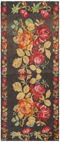 No Reserve - Antique Romanian Bessarabian Kilim 10 ft 1 in x 4 ft 3 in (3.07 m x 1.29 m)