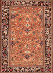 No Reserve - Antique 19th Century Persian Sultanabad Rug 12 ft x 8 ft 7 in (3.66 m x 2.62 m)