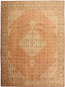 No Reserve - Antique Persian Tabriz Haji Jalili Rug 12 ft 8 in x 9 ft 3 in (3.86 m x 2.82 m)