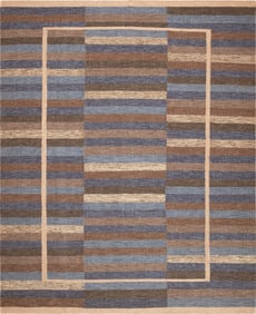 Mid-Century Modern Swedish Style Kilim 10 ft 2 in x 8 ft 3 in (3.1 m x 2.51 m)