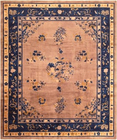 No Reserve - Antique Chinese Rug 9 ft 7 in x 8 ft 2 in (2.92 m x 2.48 m)
