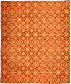 No Reserve - Large Size Antique English Needlepoint Rug 17 ft 5 in x 14 ft 6 in (5.31 m x 4.42 m)