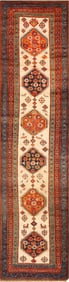 No Reserve - Antique Persian Serab Hallway Runner Rug 13 ft 4 in x 3 ft 2 in (4.06 m x 0.97 m)