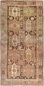 No Reserve - Antique Caucasian Shirvan Rug 8 ft 8 in x 4 ft 9 in (2.64 m x 1.45 m)