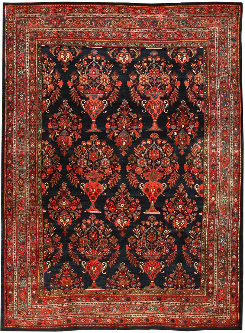 No Reserve - Antique Persian Bidjar Rug 12 ft 5 in x 9 ft 3 in (3.78 m x 2.82 m) (1 of 9)