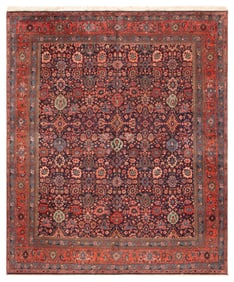 Vintage Bidjar Style Rug 9 ft 6 in x 8 ft (2.89 m x 2.43 m)