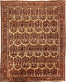 No Reserve - Antique Persian Bibikabad Rug 13 ft 7 in x 11 ft (4.14 m x 3.35 m)