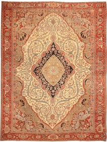 No Reserve - Large Antique Persian Serapi Rug 19 ft 4 in x 14 ft 8 in (5.89 m x 4.47 m)