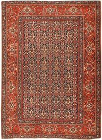 No Reserve - Antique Persian Farahan Rug 6 ft 4 in x 4 ft 7 in (1.93 m x 1.4 m)