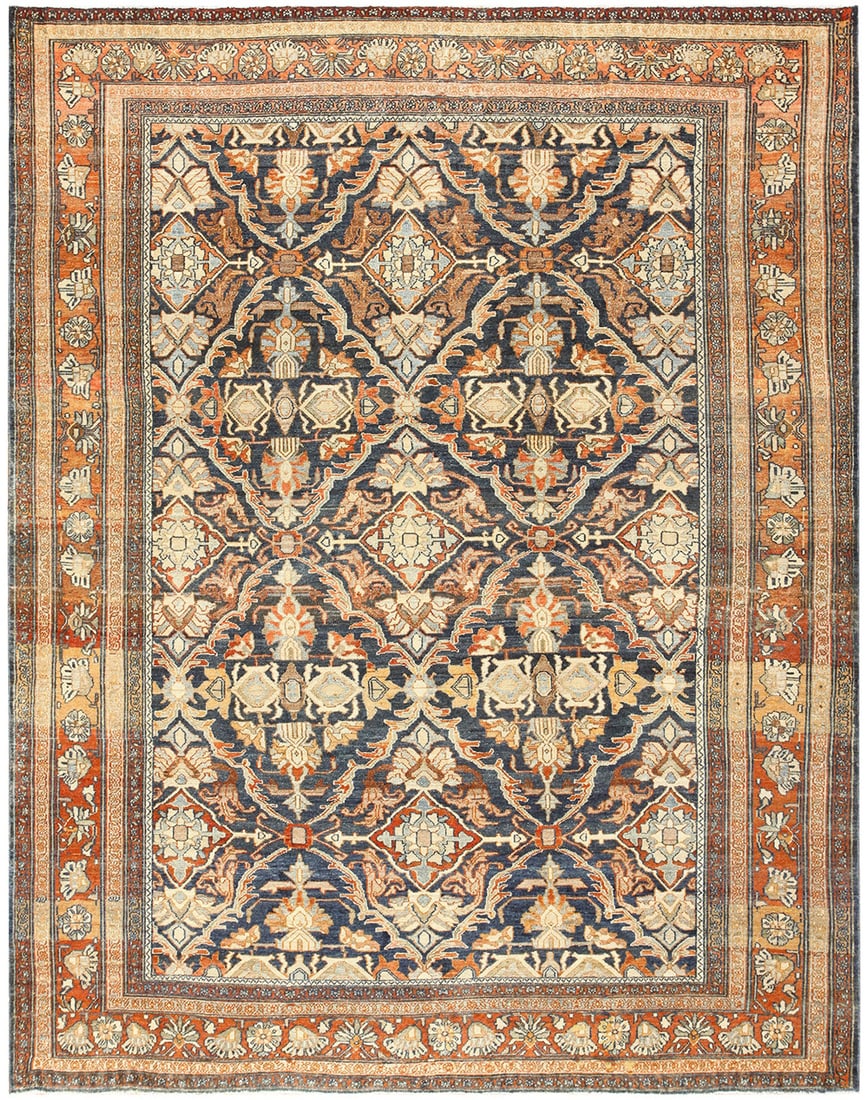 No Reserve - Antique Persian Malayer Rug 11 ft 7 in x 8 ft 9 in (3.53 m x 2.67 m) (1 of 11)