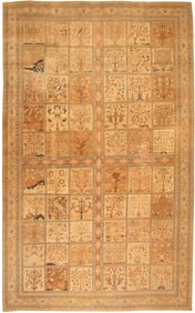 No Reserve - Large Antique Persian Garden Design Tabriz Haji Jalili Carpet 19 ft 7 in x 12 ft (5.97 