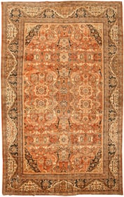 No Reserve - Large Antique Late 19th Century Persian Sultanabad Rug 17 ft 2 in x 10 ft 7 in (5.23 m 
